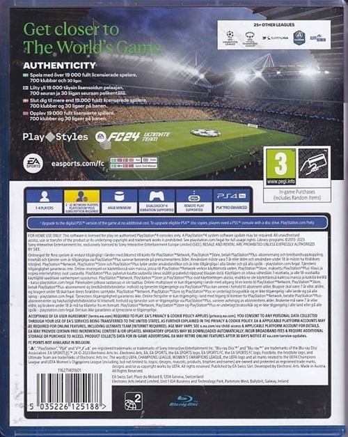 EA Sports FC24 - PS4 (A-Grade) (Genbrug)